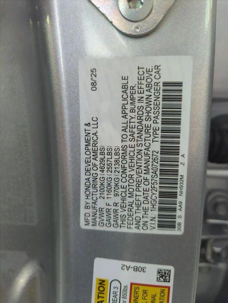 2025 Honda Accord Sedan Sport