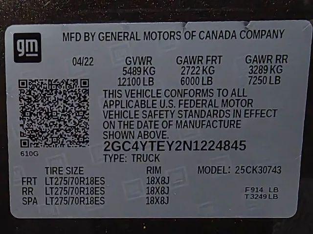 2022 Chevrolet Silverado 3500HD 4WD Crew Cab Standard Bed LT