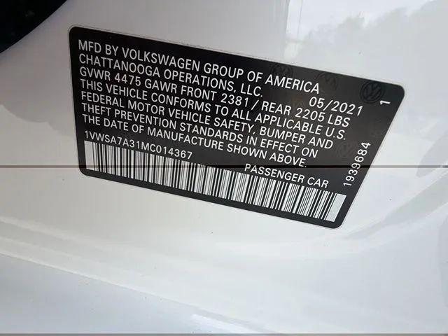 2021 Volkswagen Passat 2.0T SE