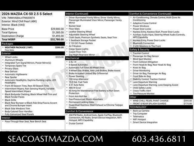 2026 Mazda CX-50 2.5 S Select