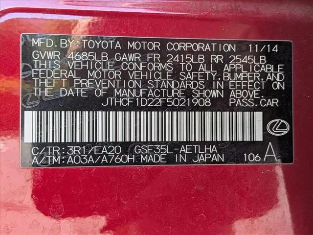 2015 Lexus IS 250 IS 250