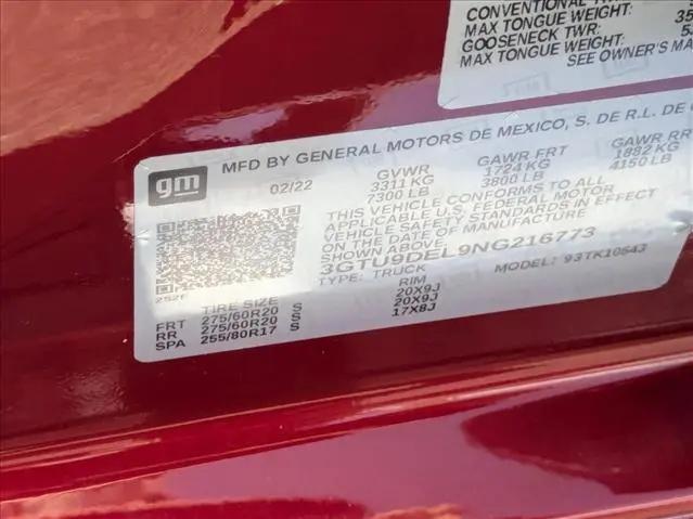2022 GMC Sierra 1500 Limited 4WD Crew Cab Short Box SLT