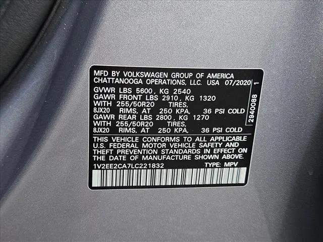 2020 Volkswagen Atlas Cross Sport 3.6L V6 SEL