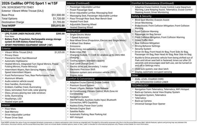 2026 Cadillac iQ Sport for sale in Fort Lauderdale, FL