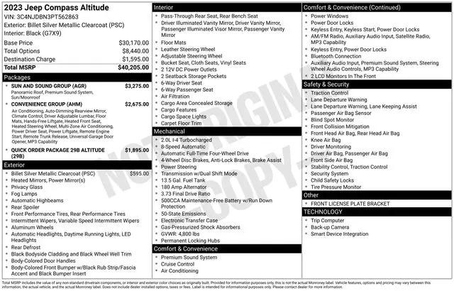 2023 Jeep Compass Altitude 4x4