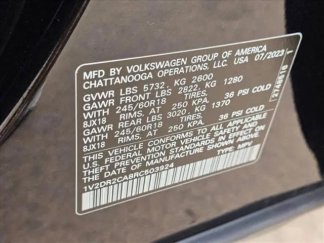 2024 Volkswagen Atlas 2.0T SE