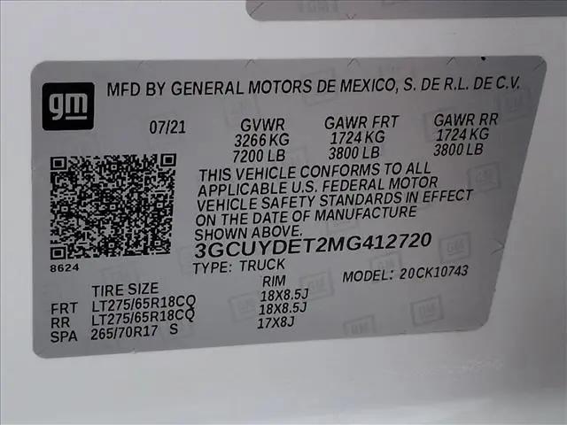 2021 Chevrolet Silverado 1500 4WD Crew Cab Standard Bed LT