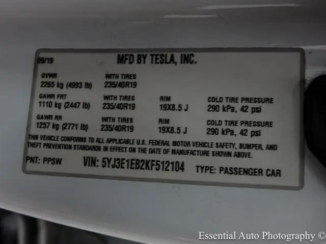 2019 Tesla Model 3 Long Range