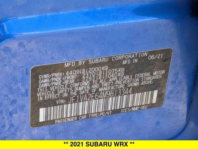 2021 Subaru WRX STI STI
