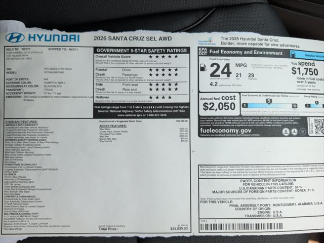 2026 Hyundai Santa Cruz SEL