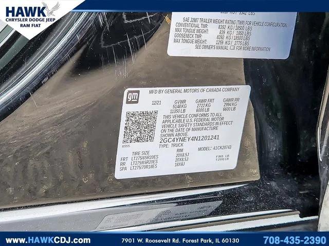 2022 Chevrolet Silverado 2500HD 4WD Crew Cab Standard Bed LT