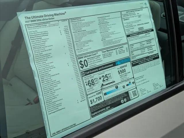 2027 BMW 5 Series 550e xDrive