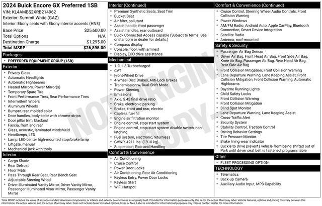 2024 Buick Encore GX Preferred FWD