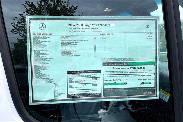 2026 Mercedes-Benz Sprinter 2500 Cargo 170 WB
