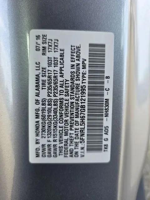 2016 Honda Odyssey EX-L