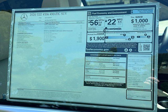 2026 Mercedes-Benz GLE GLE 450 4MATIC