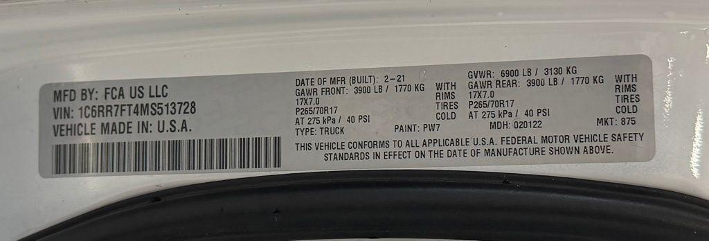 2021 Ram 1500 Tradesman Quad Cab 4x4 6'4" Box