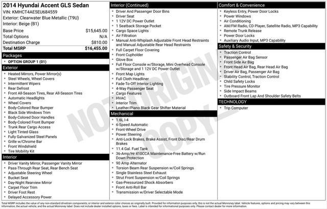 2014 Hyundai Accent GLS