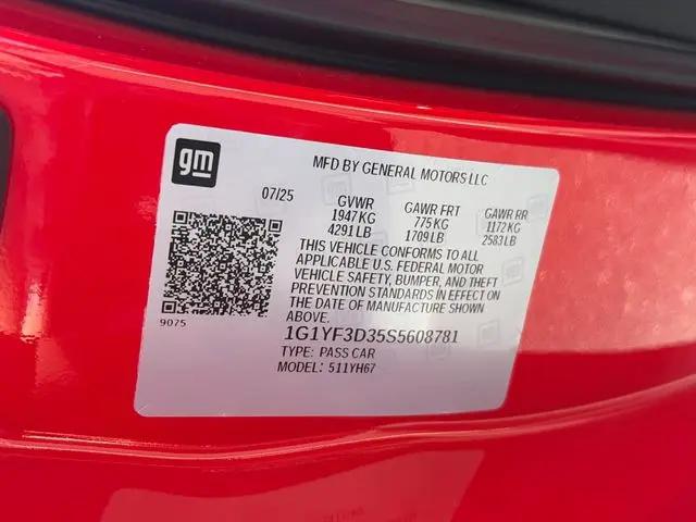 2025 Chevrolet Corvette Z06 RWD Convertible 3LZ