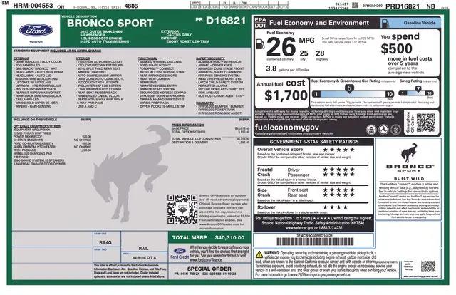 2023 Ford Bronco Sport Outer Banks