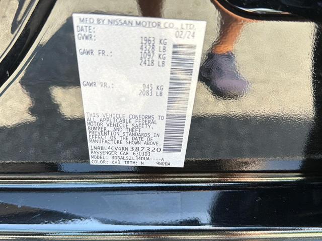 2024 Nissan Altima SR FWD