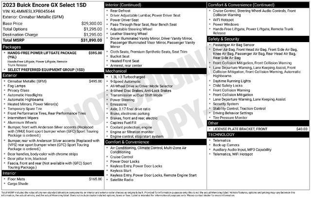 2023 Buick Encore GX Select AWD