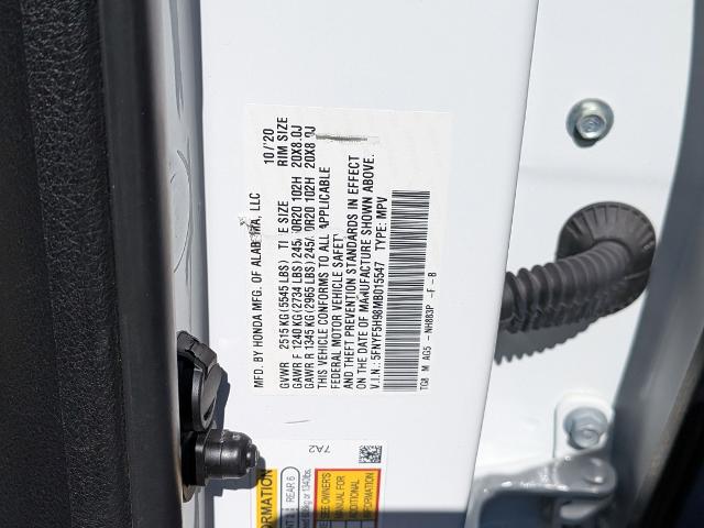 2021 Honda Pilot 2WD Touring 8 Passenger