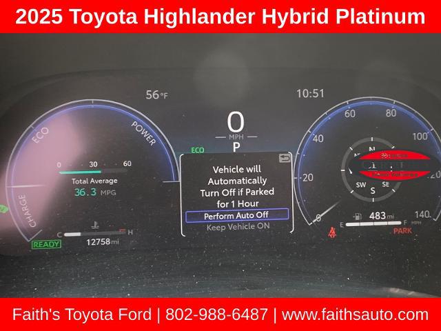 2025 Toyota Highlander Hybrid Platinum