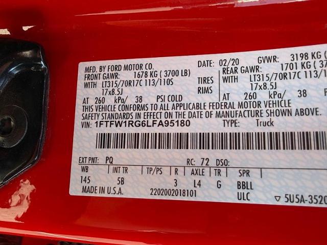 2020 Ford F-150 Raptor