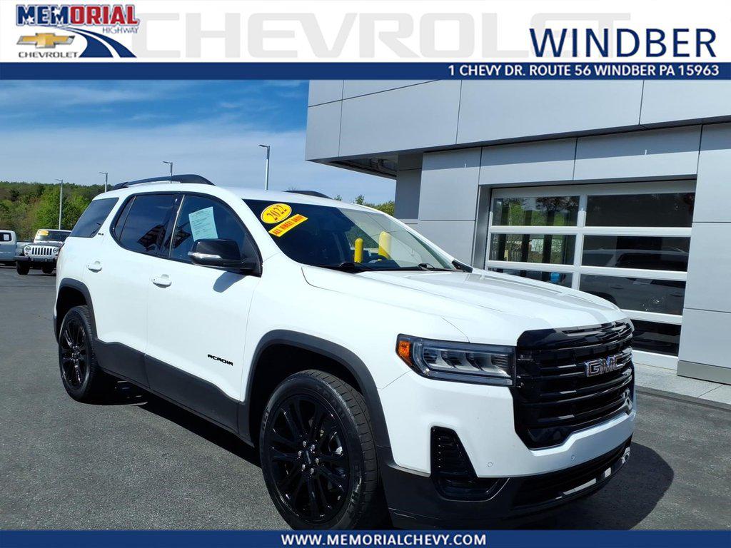 Summit White 2022 GMC Acadia SLE AWD SUV / Crossover Four-Wheel Drive Automatic
