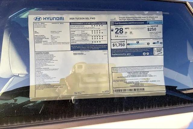 2026 Hyundai Tucson SEL