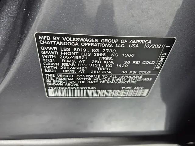 2022 Volkswagen Atlas 3.6L V6 SEL Premium R-Line