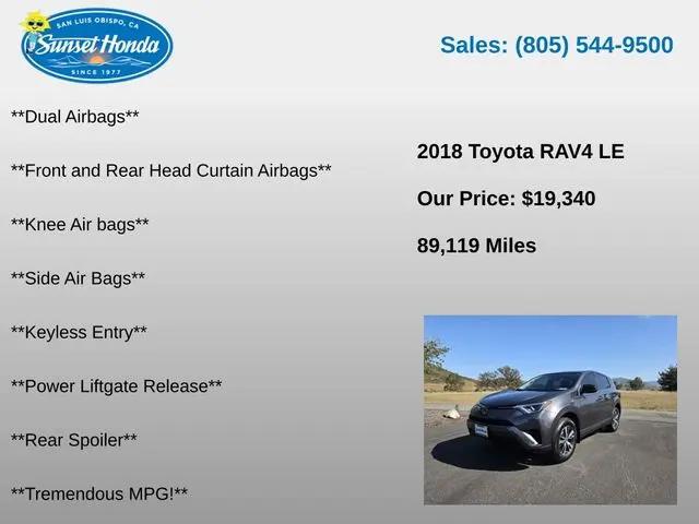 2018 Toyota RAV4 LE