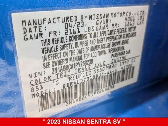 2023 Nissan Sentra SV Xtronic CVT