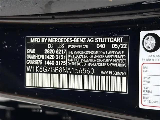 2022 Mercedes-Benz S 580 4MATIC