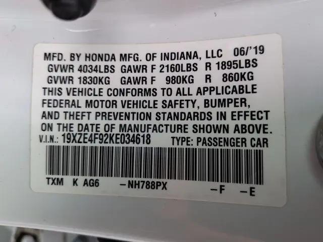 2019 Honda Insight Touring