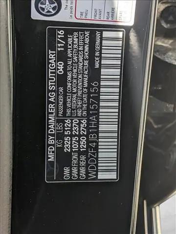 2017 Mercedes-Benz E-CLASS E 300 E 300
