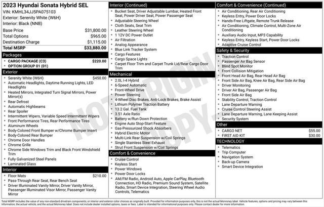 2023 Hyundai Sonata Hybrid SEL