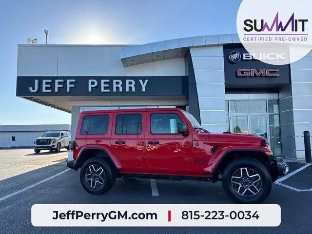 2025 Jeep Wrangler 4-Door Sahara 4x4 for sale in Peru, IL