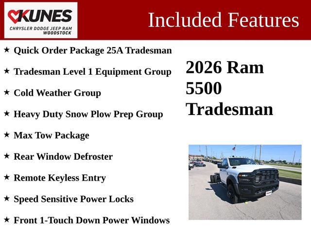 2026 RAM 5500 Chassis RAM 5500 TRADESMAN CHASSIS REGULAR CAB 4X4 120 CA 2026 RAM 5500 Chassis RAM 5500 TRADESMAN CHASSIS REGULAR CAB 4X4 120 CA