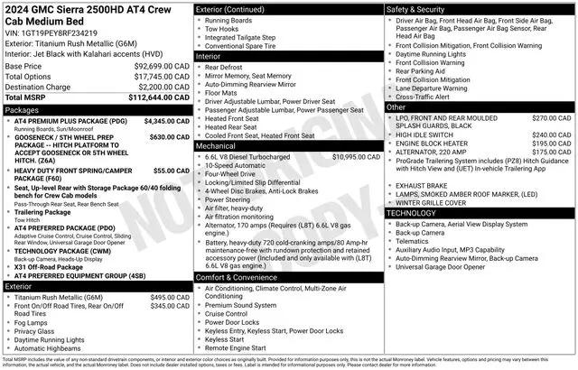 2024 GMC Sierra 2500HD AT4