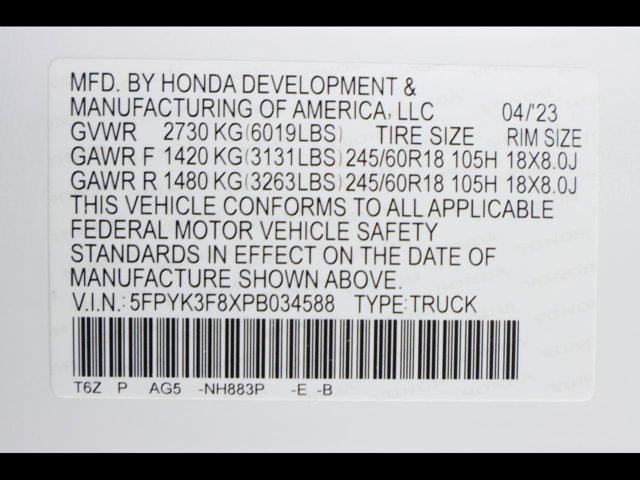 2023 Honda Ridgeline Black Edition