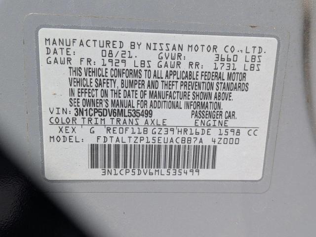 2021 Nissan Kicks SR Xtronic CVT