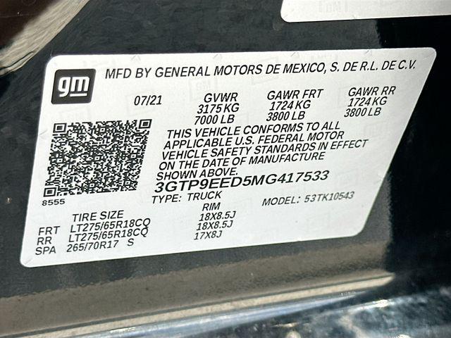 2021 GMC Sierra 1500 4WD Crew Cab Short Box AT4