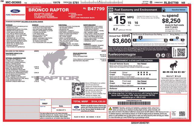 2024 Ford Bronco Raptor