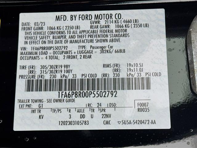 2023 Ford Mustang Mach 1 Fastback