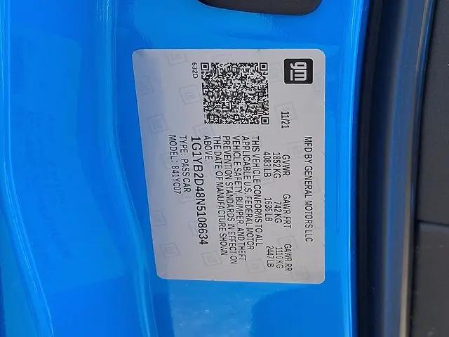 2022 Chevrolet Corvette Stingray RWD Coupe 2LT
