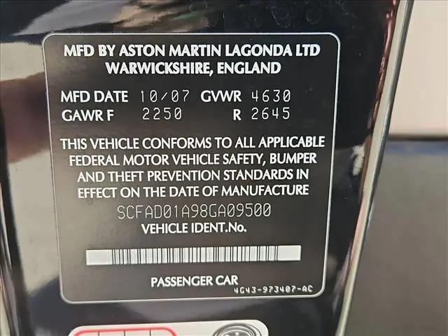 2008 Aston Martin DB9 Standard