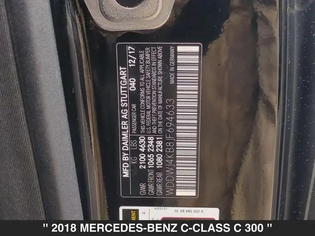 2018 Mercedes-Benz C-CLASS C 300 4MATIC