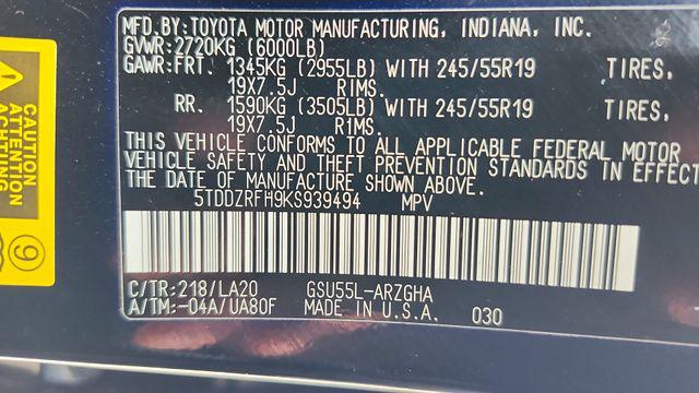 2019 Toyota Highlander Limited Platinum
